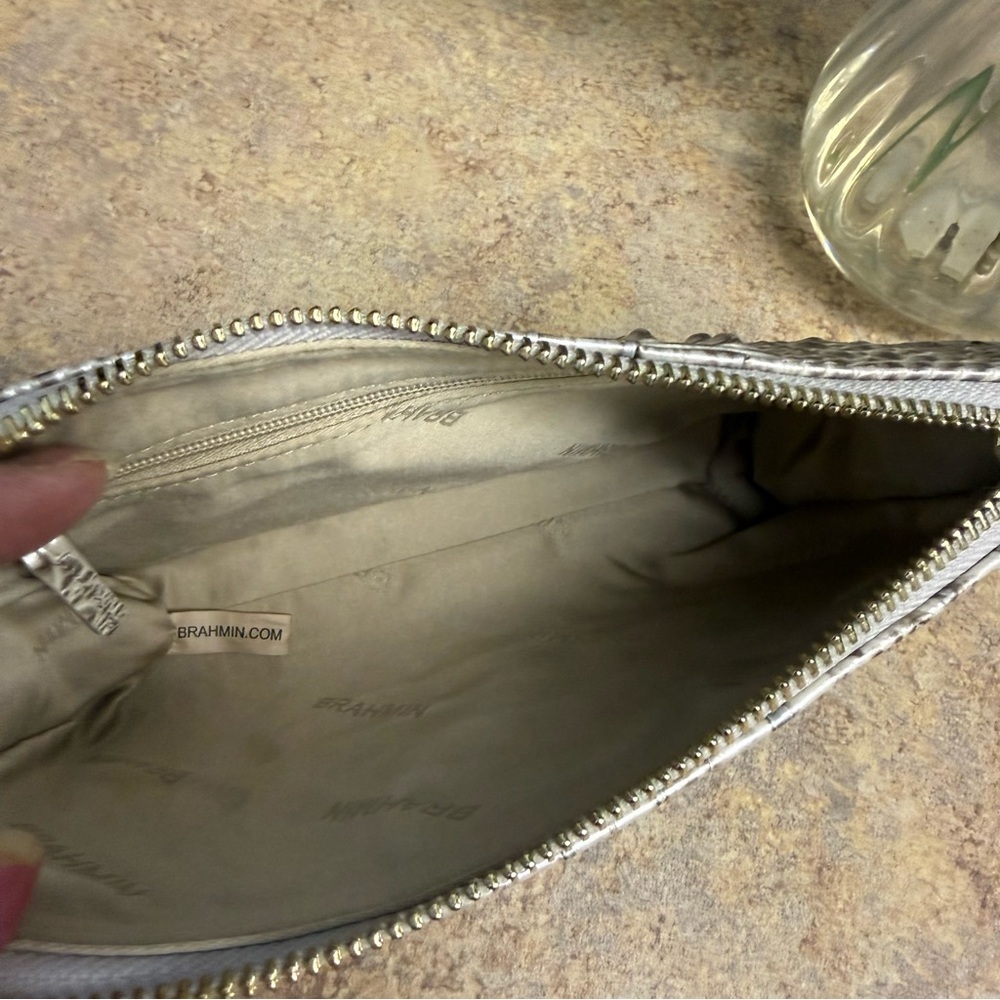 NWT Brahmin Daisy Pristine metallic silver purse - Picture 7 of 7